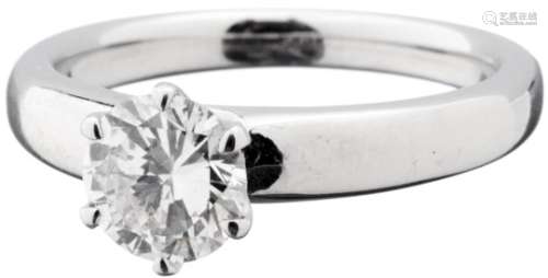 Diamant-Solitär-RingWeissgold 750. 1 Brillant, 0.98 ct, H/Si1. Ringgrösse 52.5. 5.9 g.- - -20.00 %
