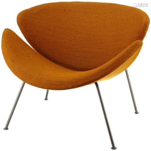 Slice ChairWohl um 1960. Entwurf Pierre Paulin für Artifort. Gebrauchter Zustand. Eine Ecke