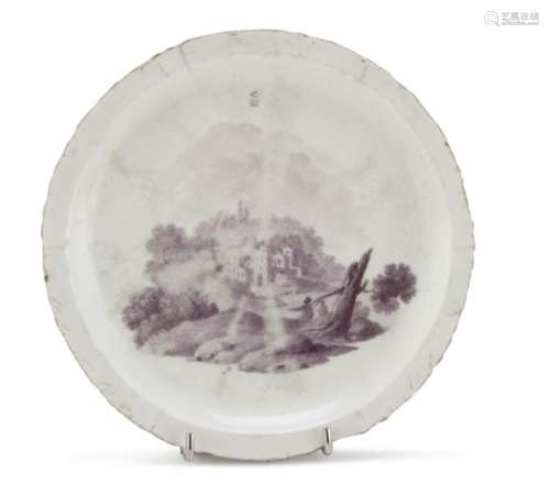 PORCELAIN DISH NAPLES CHARLES III PERIOD