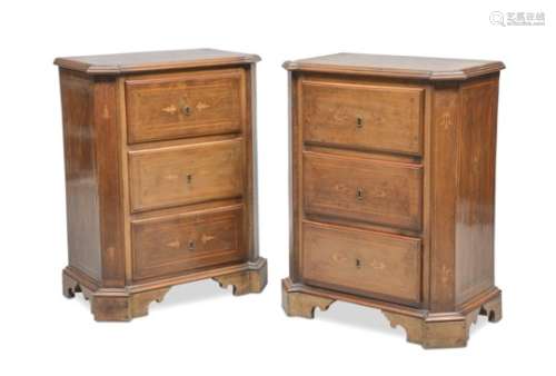 Pair of Small COMMODES Eighteenth-century Style 20TH CENTURY