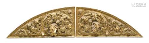 FRIEZE IN SCULPTED GILTWOOD 18TH CENTURY