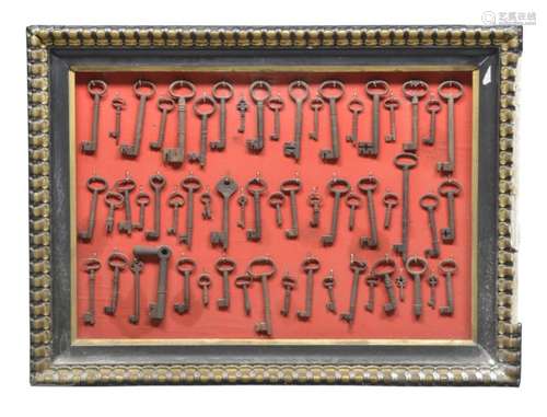 COLLECTION OF FIFTY-NINE IRON KEYS 17TH - 18TH CENTURY