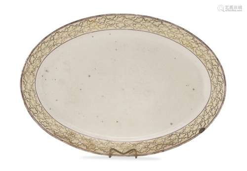 EARTHENWARE TRAY NAPLES DEL VECCHIO EARLY 19TH CENTURY