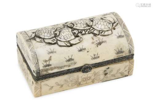 BOX IN BONE CHINA 20TH CENTURY