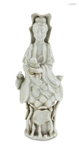 WHITE PORCELAIN SCULPTURE CHINA EARLY 20TH CENTURY