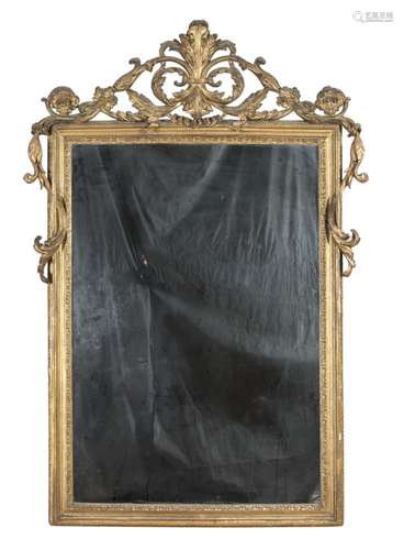 BEAUTIFUL GILTWOOD MIRROR CENTRAL ITALY 18TH CENTURY