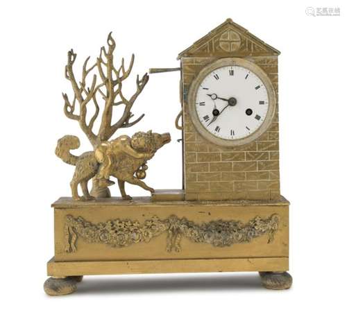 NICE TABLE CLOCK IN ORMOLU EARLY 19TH CENTURY