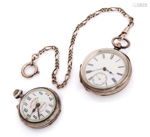 TWO POCKET WATCHES KENDEL DENT AND ROSKOPE