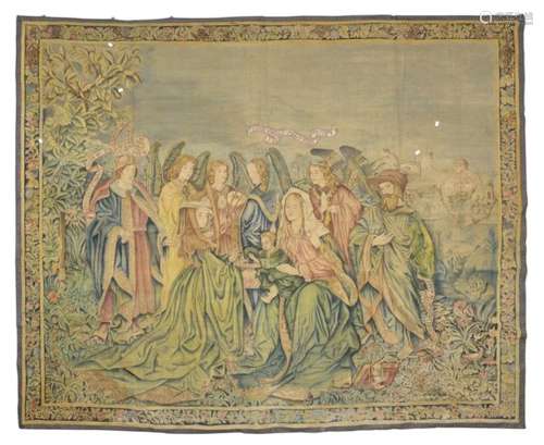 GRASS JUICE TAPESTRY LATE 19TH CENTURY