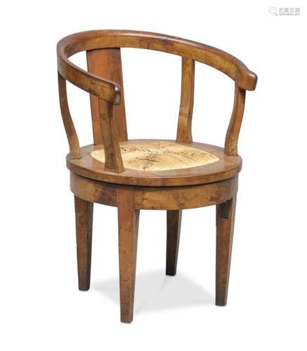 SMALL BARBER ARMCHAIR IN WALNUT EARLY 19TH CENTURY