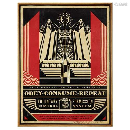 SHEPARD FAIREY (né en 1970) Church of consumption,…