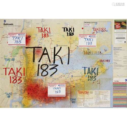 TAKI 183 (né en 1954) Sans titre, 2016 Peinture aé…