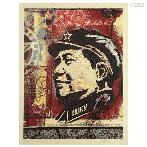 SHEPARD FAIREY (né en 1970) Mao Collage, 2003 Séri…