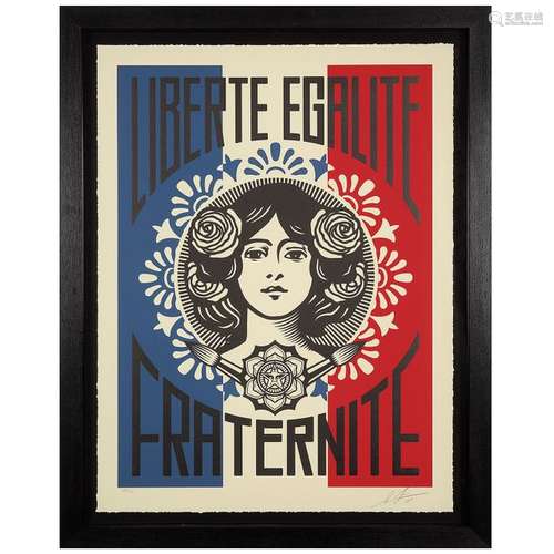 SHEPARD FAIREY (né en 1970) Liberté, Égalité, Frat…