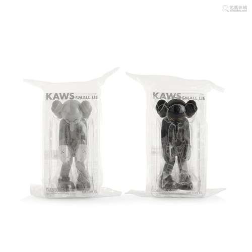 MEDICOM TOY X KAWS Small Lie Grey & Small Lie Blac…