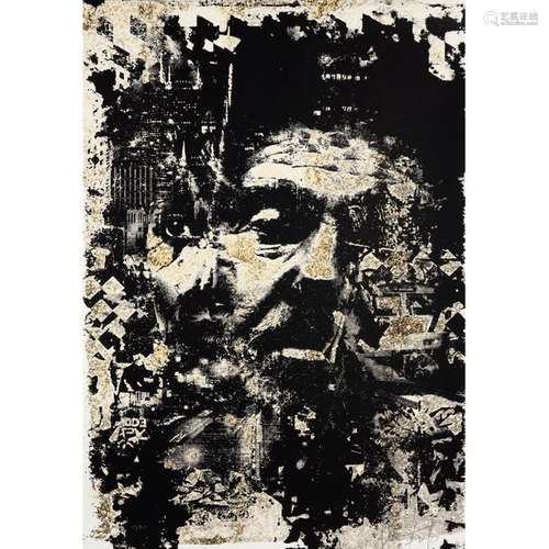 VHILS (né en 1987) Stratum, 2016 Sérigraphie sur p…