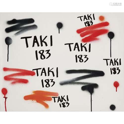 TAKI 183 (né en 1954) Sans titre, 2019 Peinture aé…