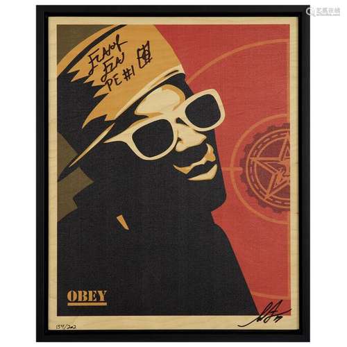 SHEPARD FAIREY (né en 1970) Flavor flav, 2017 Impr…