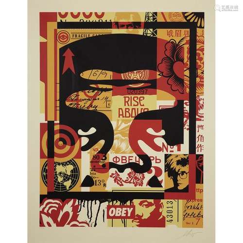 SHEPARD FAIREY (né en 1970) Collage icon set large…