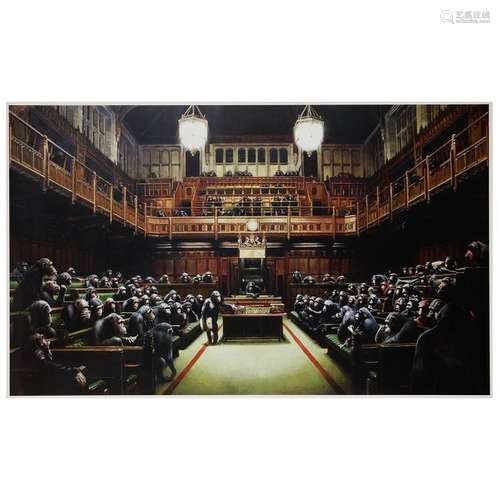 BANKSY (d’après) Monkey parliament, 2009 Lithograp…