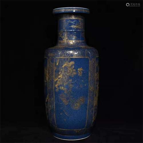 A Chinese Celadon Glazed Porcelain Vase