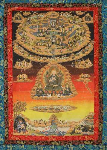 A Tibetan thangka,