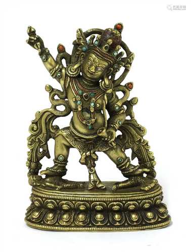 A Tibetan bronze bodhisattva,