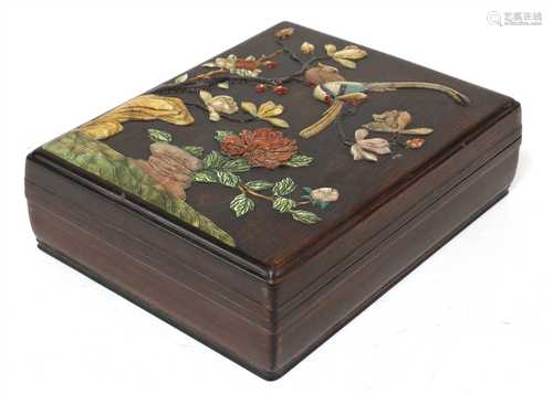 A Chinese wood box,