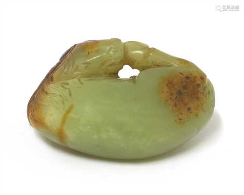 A Chinese jade carving,