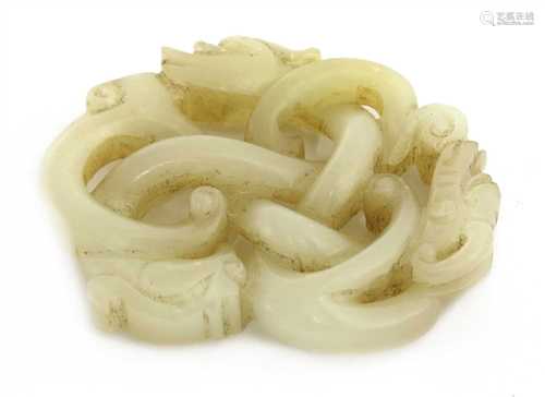 A Chinese jade carving,