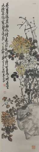 A Chinese hanging scroll,