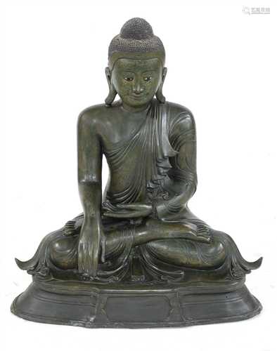 A Thai bronze shakyamuni Buddha,