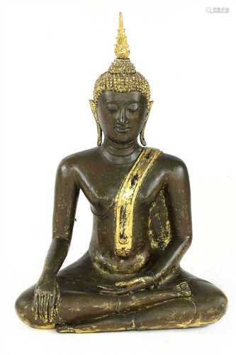 A Thai bronze shakyamuni Buddha,