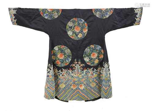 A Chinese embroidered robe,