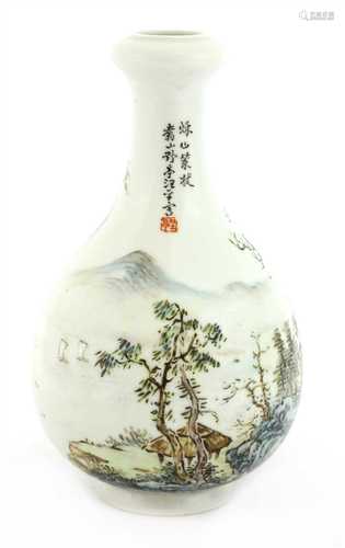 A Chinese porcelain vase,