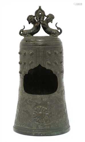 A bronze censer,