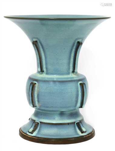 A Chinese Jun ware gu vase,