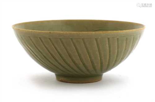 A Chinese celadon bowl,