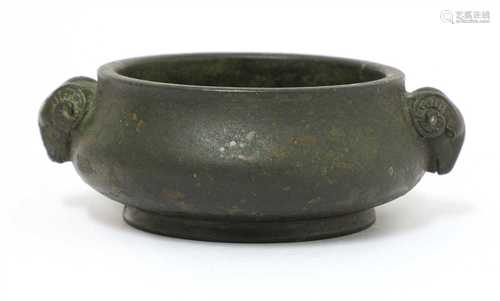 A Chinese bronze censer,