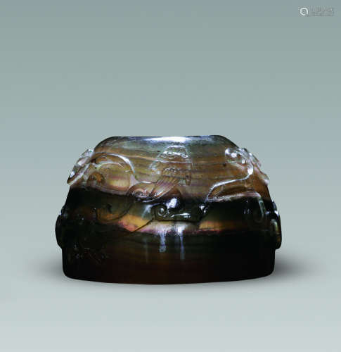 十四-十五世纪 龙纹水晶水盂