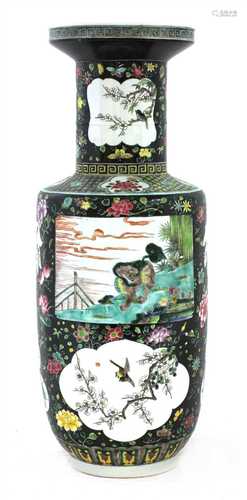 A Chinese famille rose vase,