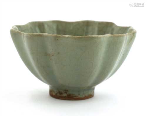 A Chinese celadon tea bowl,