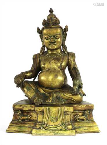 A Chinese bronze bodhisattva,