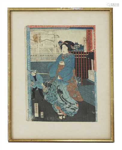 A collection of eleven Japanese woodblock prints,