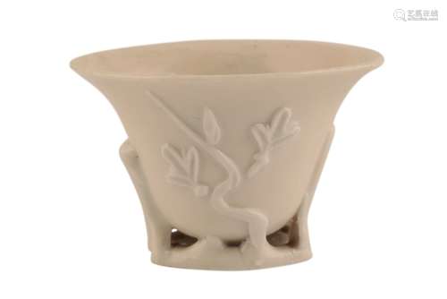 BLANC DE CHINE MAGNOLIA BLOSSOM CUP, KANGXI PERIOD