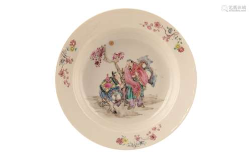 FAMILLE ROSE 'EGGSHELL' SAUCER DISH, YONGZHENG PERIOD