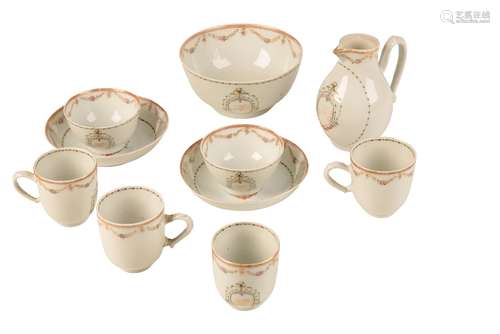 CHINESE EXPORT PART TEA SERVICE, QIANLONG PERIOD