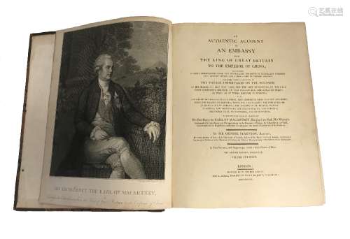 STAUNTON, GEORGE (1737-1801) AN AUTHENTIC ACCOUNT OF AN EMBASSY?...........