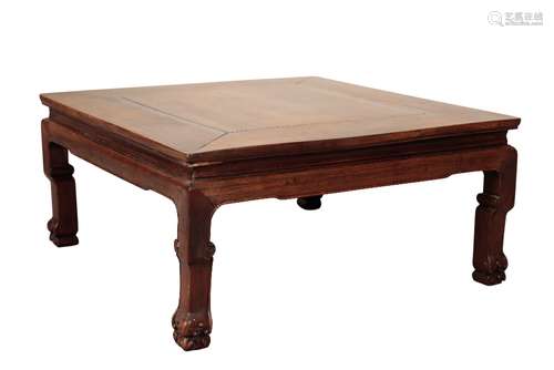 HARDWOOD KANG TABLE, QING DYNASTY, 19TH CENTURY