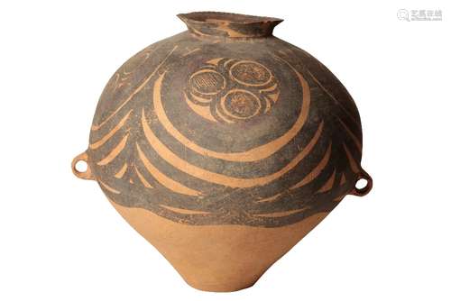 LARGE PAINTED POTTERY STORAGE JAR, NEOLITHIC PERIOD